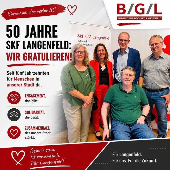 🎉 50 Jahre SkF Langenfeld – Herzlichen Glückwunsch zum Jubiläum!