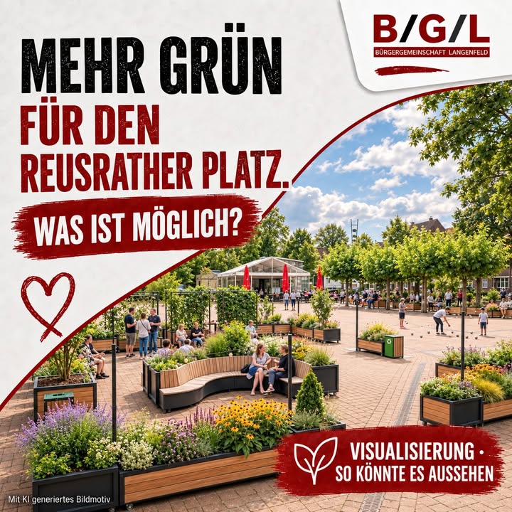 🌳 Mehr Grün für den Reusrather Platz!