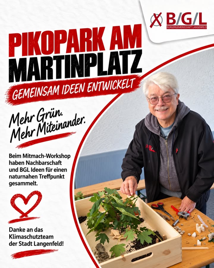 Der Martinplatz soll ein PikoPark werden: mit mehr Grün, blühenden…