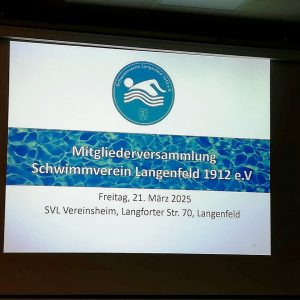 B/G/L Fraktion zu Gast bei der Jahreshauptversammlung des Schwimmverein Langenfeld e.V.