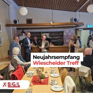 Am Sonntag waren wir zu Gast beim Neujahrsempfang des Wiescheider…
