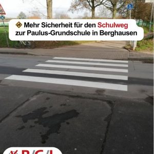 🚸 Mehr Sicherheit für den Schulweg in Berghausen