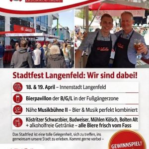 🍻 Stadtfest Langenfeld – wir sind dabei!