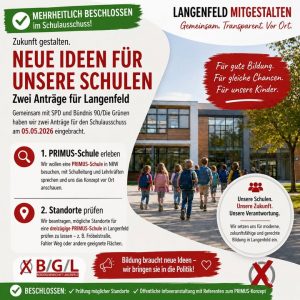 ✅ Mehrheit für unsere Anträge zur PRIMUS-Schule