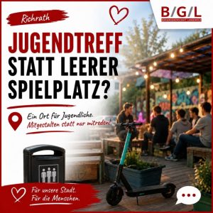 Jugendliche brauchen Orte, an denen sie sich treffen können –…
