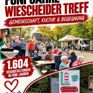 Am 25.09.2026 waren  beim fünfjährigen Jubiläum des Wiescheider Treffs zu Gast.