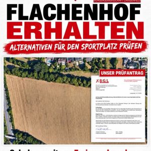 Schulraum schaffen. Flachenhof bewahren.