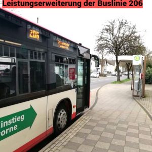 B/G/L freut sich über Leistungserweiterung der Buslinie 206