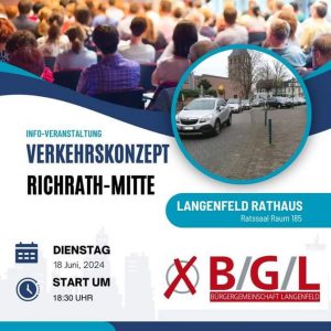 Informationsveranstaltung Verkehrskonzept Richrath-Mitte